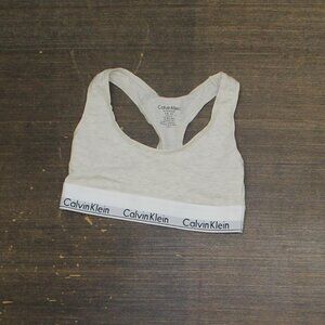 NEW Calvin Klein Womens Modern Cotton Unlined Wireless Bralette F3785 Brown XS
